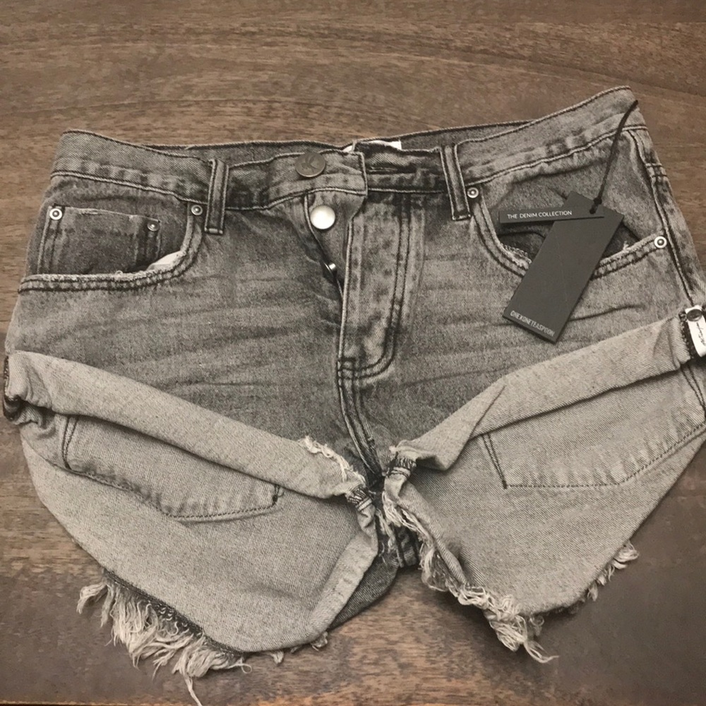 One Teaspoon Camden Bandit Jean Shorts